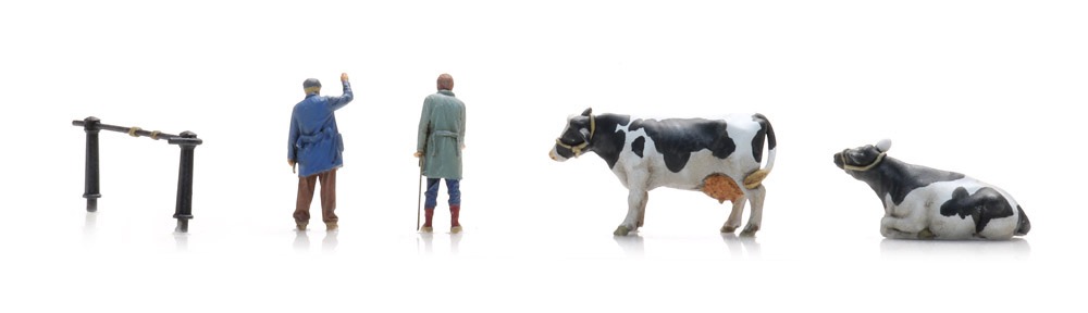 Figurenset Handschlag beim Viehhandel  Modell von Artitec 1:87