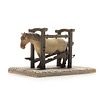 Beschlagstand + Pferd und Hufschmied Modell von Artitec 1:87