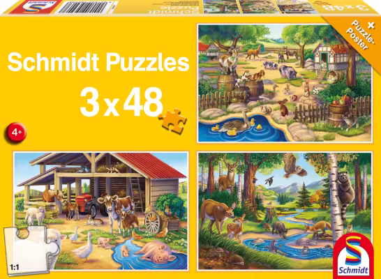 Puzzle Alle meine Lieblingstiere eilbote-onlineshop - Agrarfox