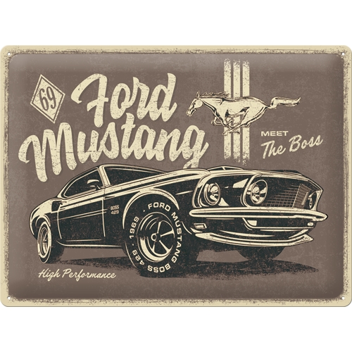 Blechschild Ford Mustang
