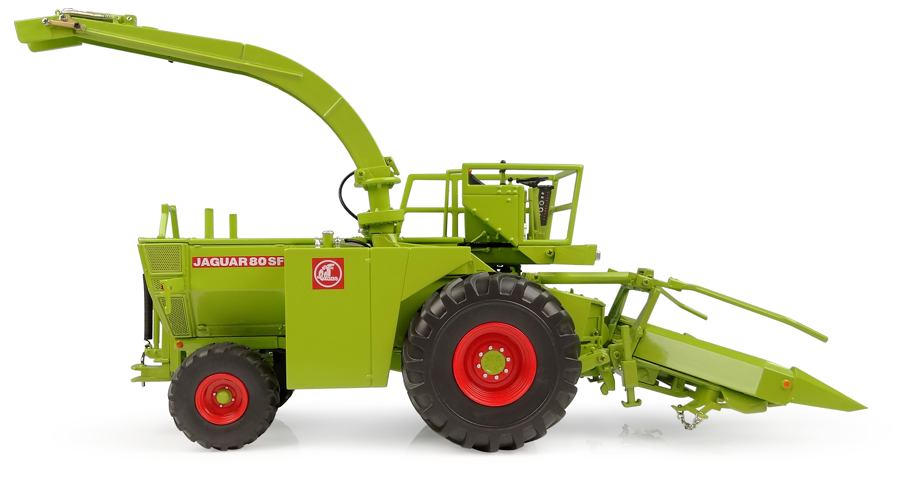Claas Jaguar 80 SF ohne Kabine mit Maispflücker Modell von Universal Hobbies 1:32