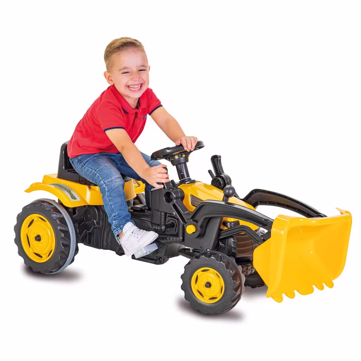 Trettraktor mit Frontlader Strong Bull-1
