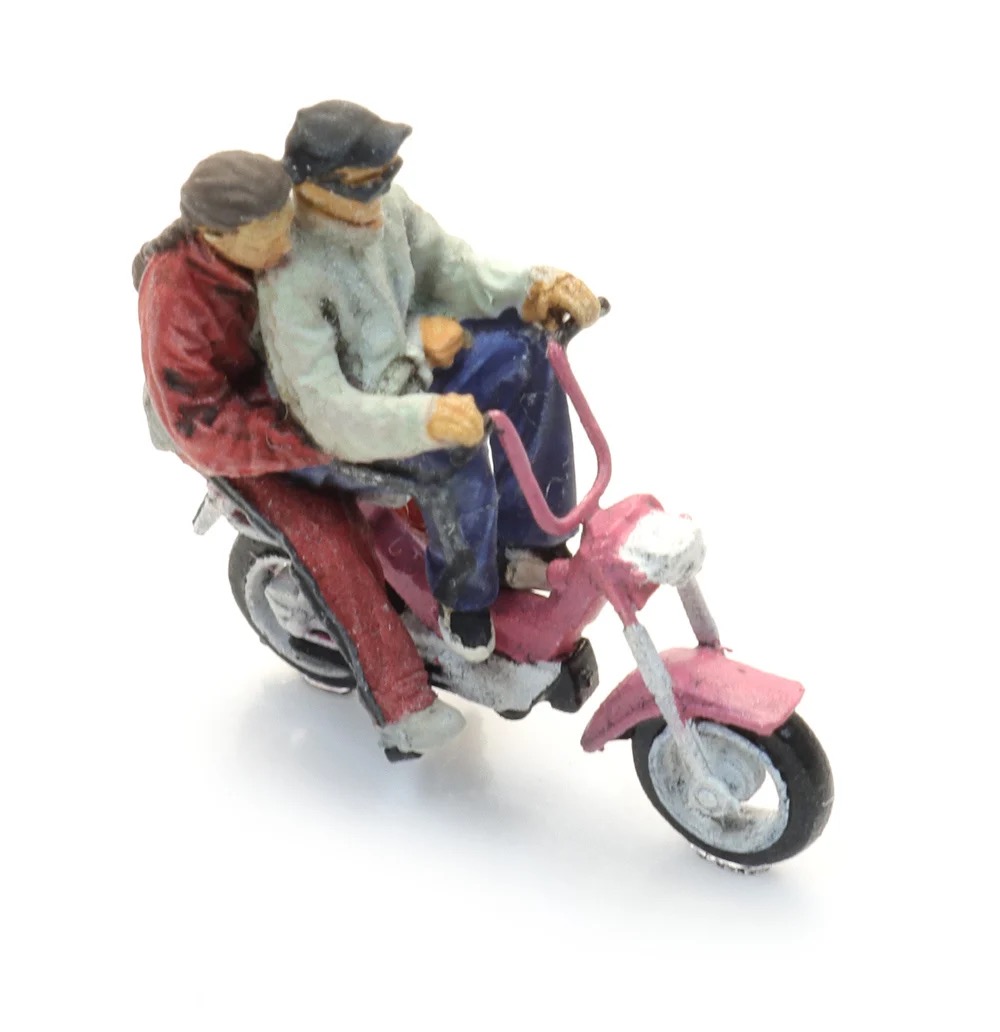 Gilera Citta Moped mit Figuren Modell von Artitec 1:87