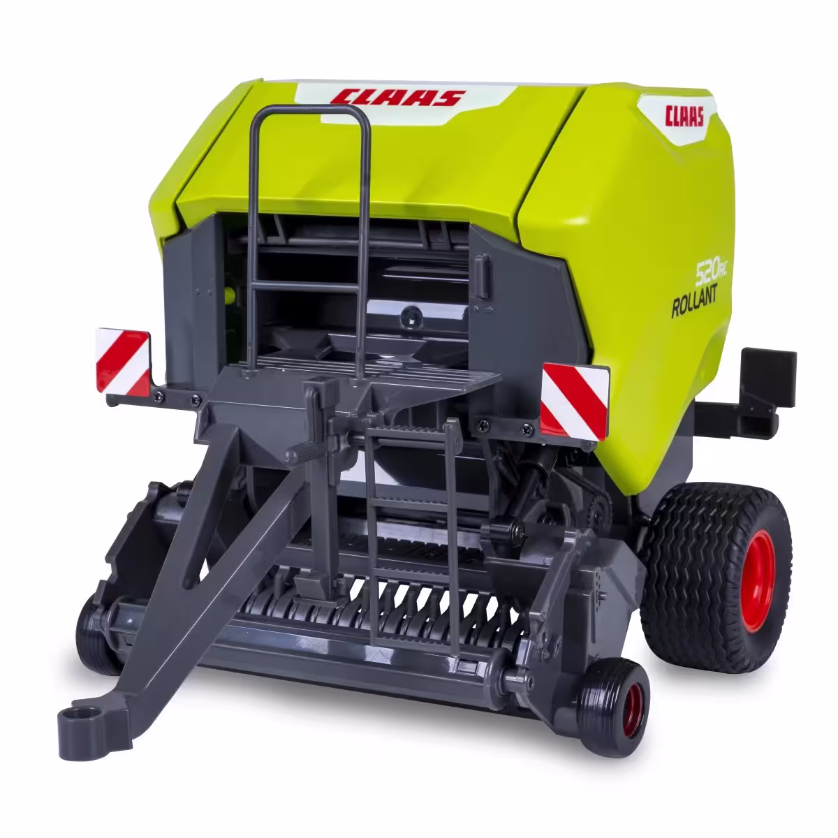 KA76146-1 Artikelname: Claas Rollant 520 Rundballenpresse für RC-Traktor 1:16 Originalhersteller: Claas von Jamara im Maßstab: 1:16 Hersteller-Nr: 405237