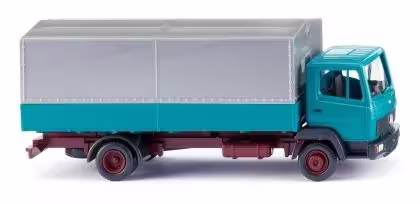 MA76208-1 Artikelname: Pritschen-Lkw (MB LP 814) - türkis Originalhersteller: Mercedes-Benz von Wiking im Maßstab: 1:87 Hersteller-Nr: 043121