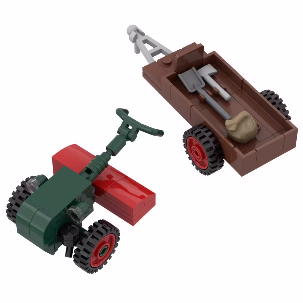 Holder Einachser mit Zubehör Modell von MunichBricks 1:32 eilbote-onlineshop - Agrarfox