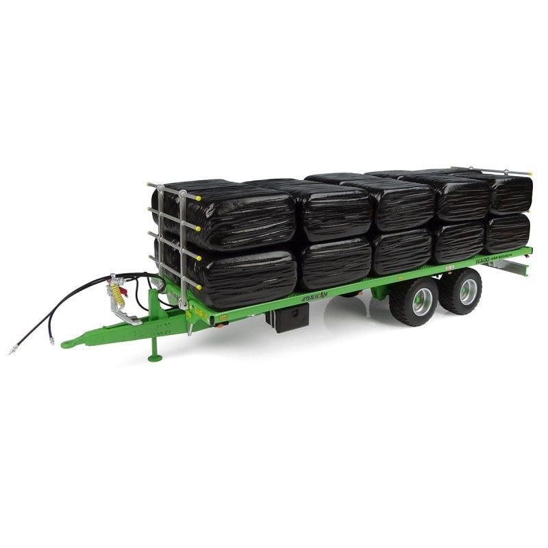 20 Silage Quaderballen schwarz Modell von Universal Hobbies 1:32