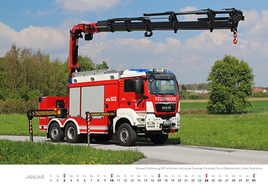 Feuerwehr Monatskalender 2027