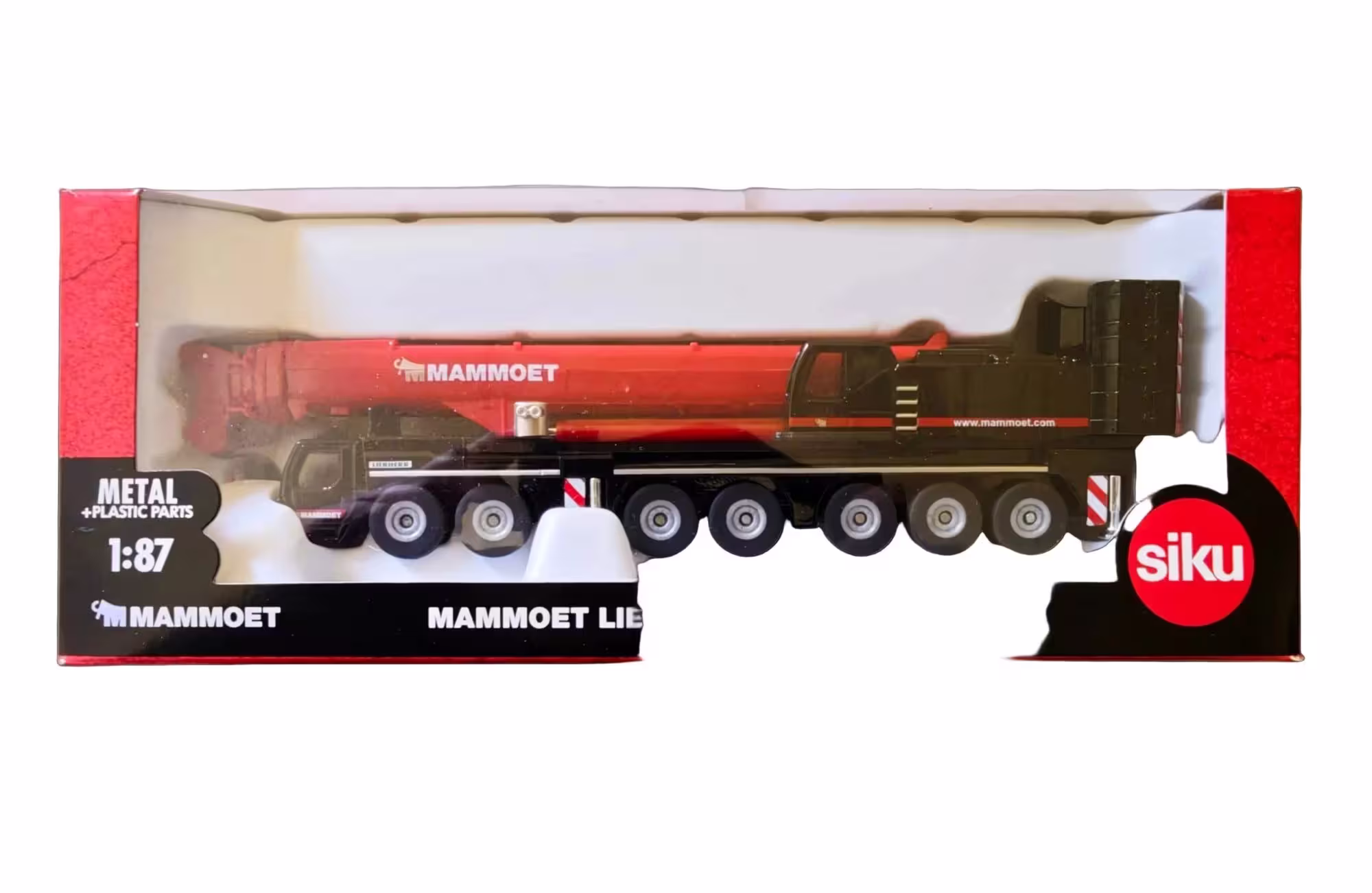 MA77001-1 Artikelname: Liebherr Mobilkran Mammoet Originalhersteller: Liebherr von Siku im Maßstab: 1:87 Hersteller-Nr: 1886