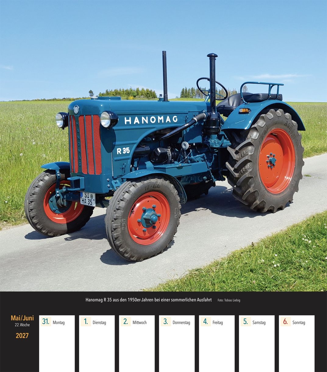 Traktoren Wochenkalender 2027