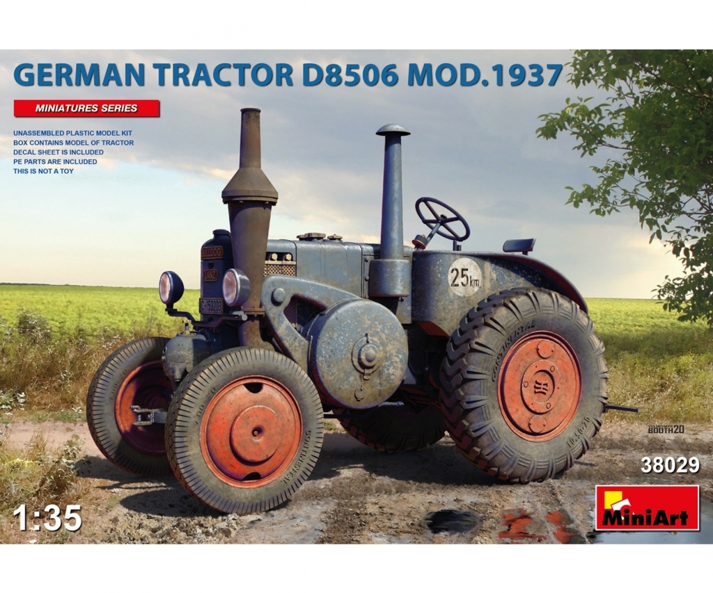 Deutscher Ackerschlepper D8506 (1937) als Bausatz-1