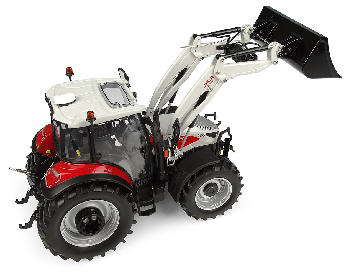 Steyr 4120 Plus mit S635 Frontlader Modell von Universal Hobbies 1:32