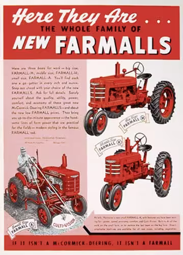 New Farmalls „Here They Are“ Kunstdruck eilbote-onlineshop - Agrarfox