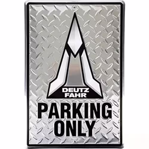 Deutz-Fahr Blechschild  „Parking Only“ eilbote-onlineshop - Agrarfox