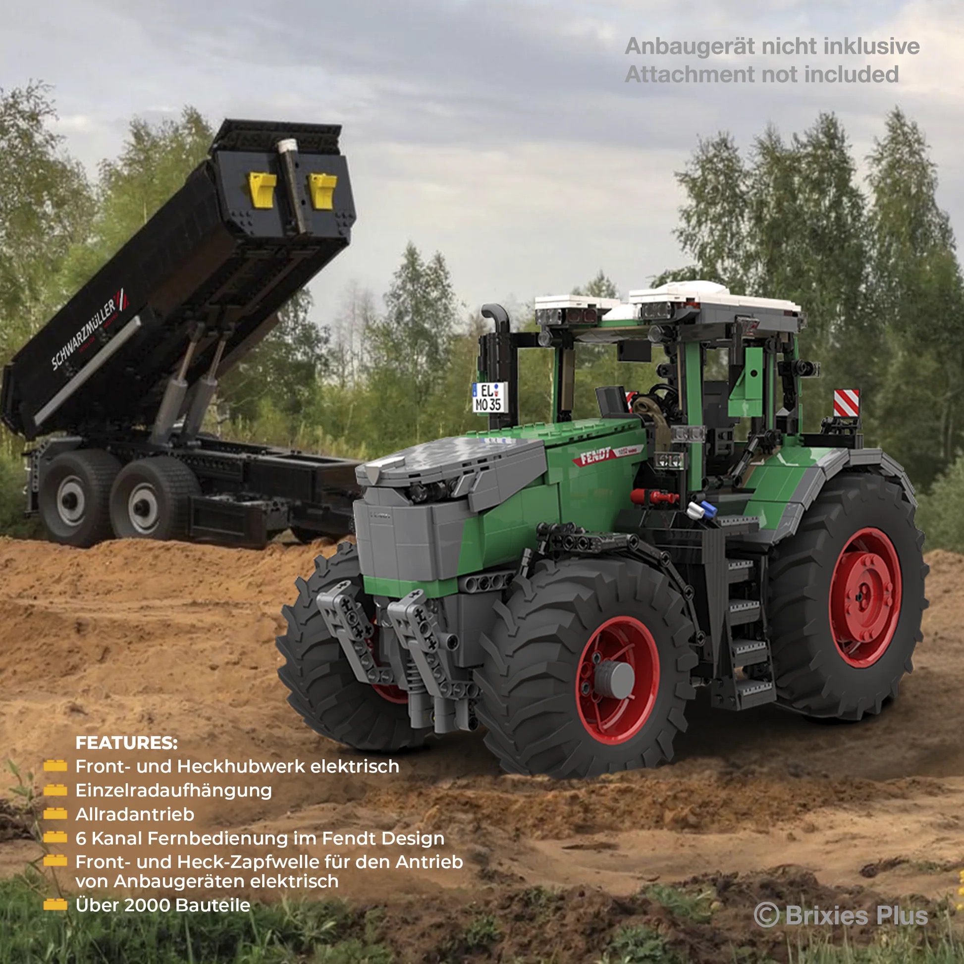 Brixies Plus Technik Fendt 1052 Vario Modell von Brixies Plus 1:32