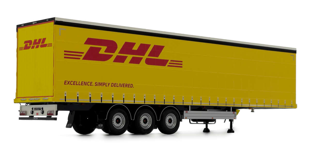 Pacton Schiebeplanenauflieger DHL Design -1