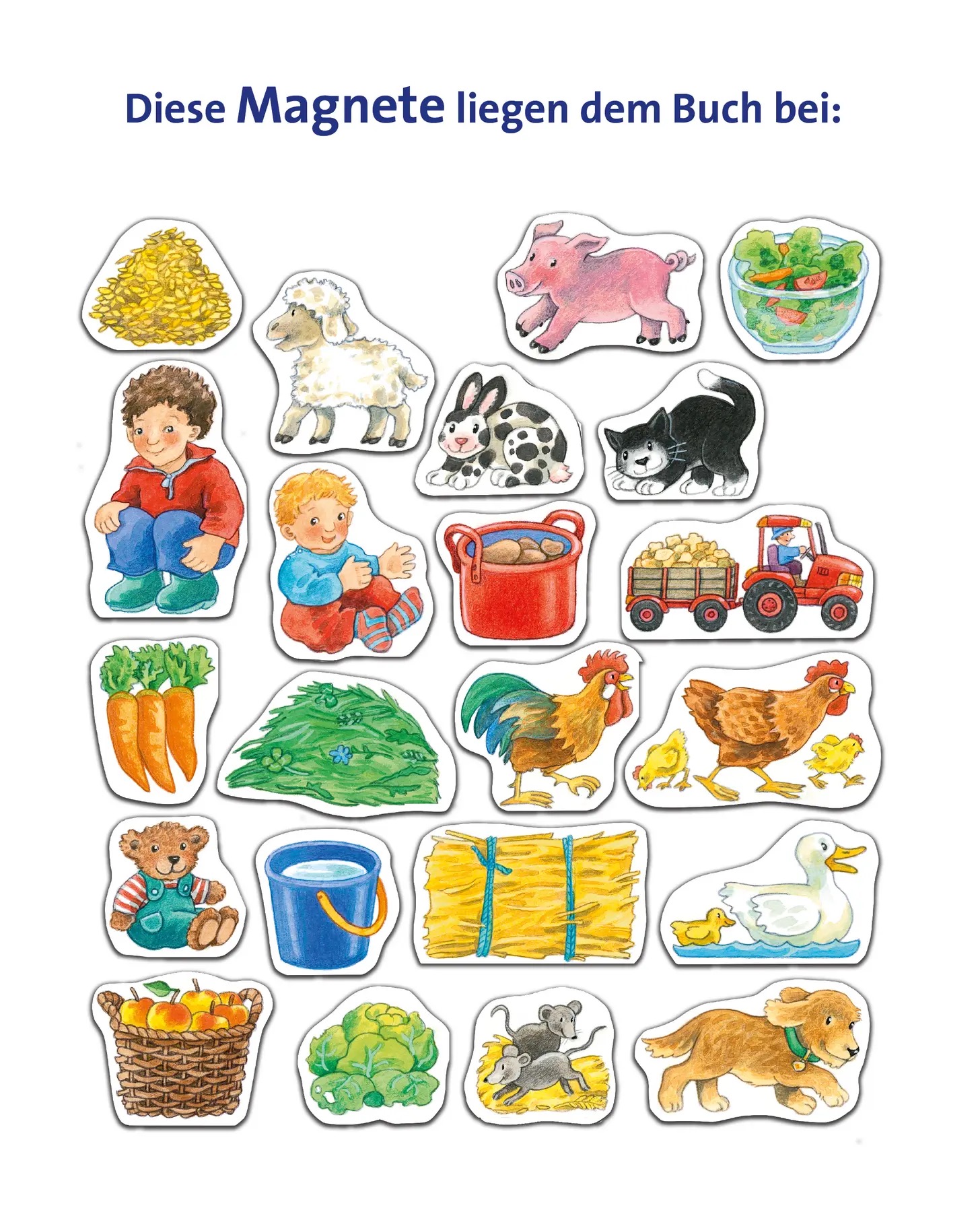Mein großes Magnetbuch Wer füttert wen?