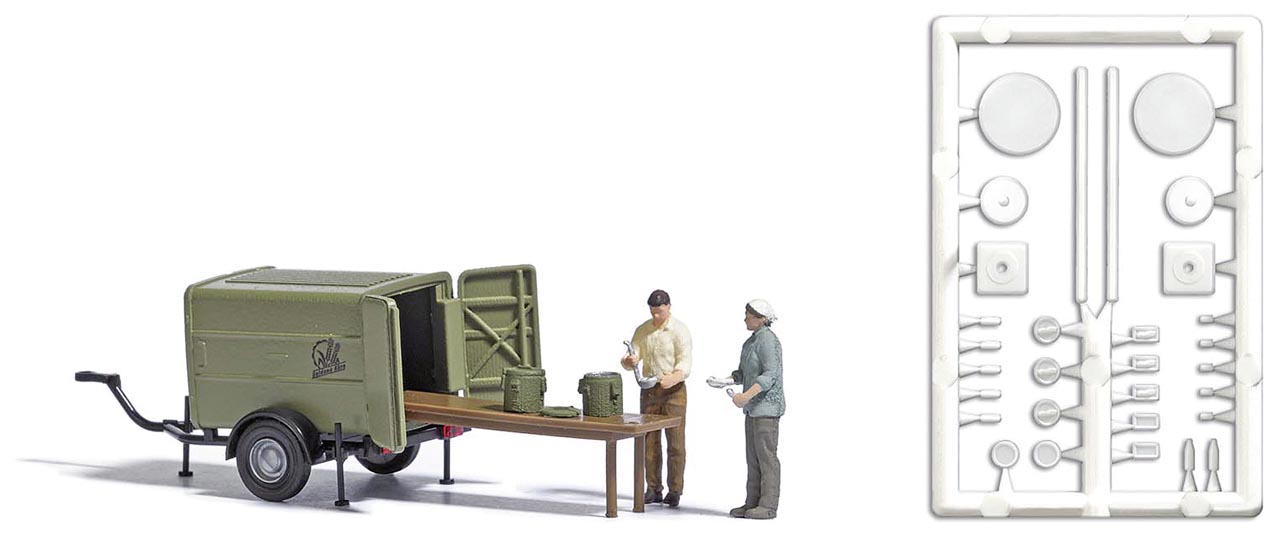 Erntevesper: Versorgungsanh&auml;nger Figuren usw. Modell von Busch 1:87