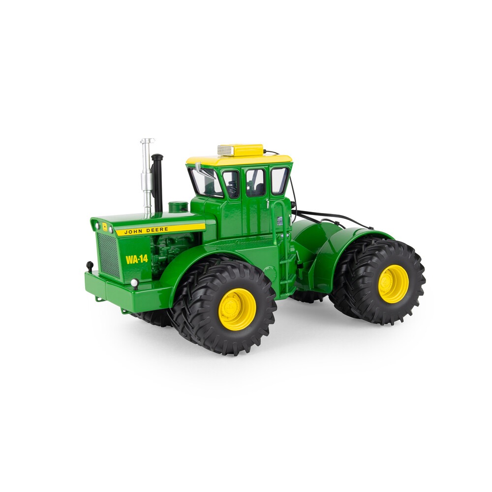 MA76909-1 Artikelname: John Deere WA-14 4WD mit Zwillingsbereifung Originalhersteller: John Deere Modelltyp: WA-14 von Ertl im Maßstab: 1:32 Hersteller-Nr: 85051