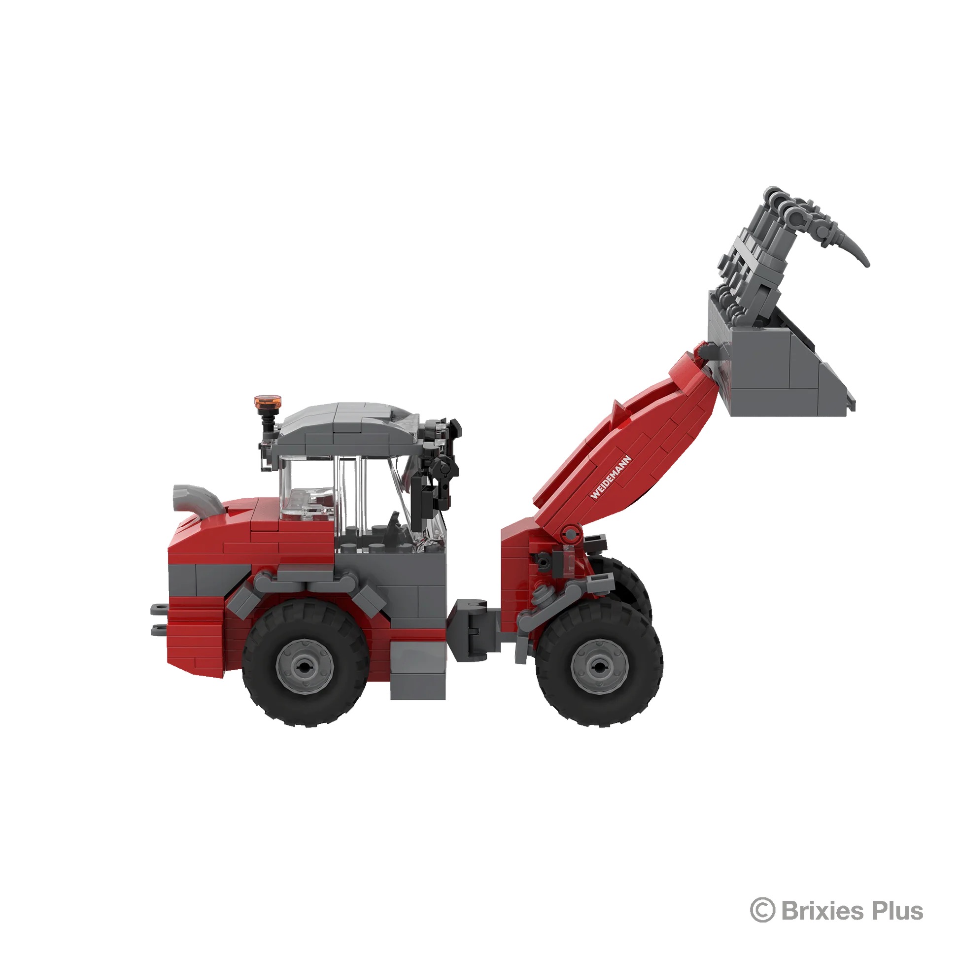 BRIXIES Plus Weidemann 3060 mit Zubehör Modell von Brixies Plus 1:32