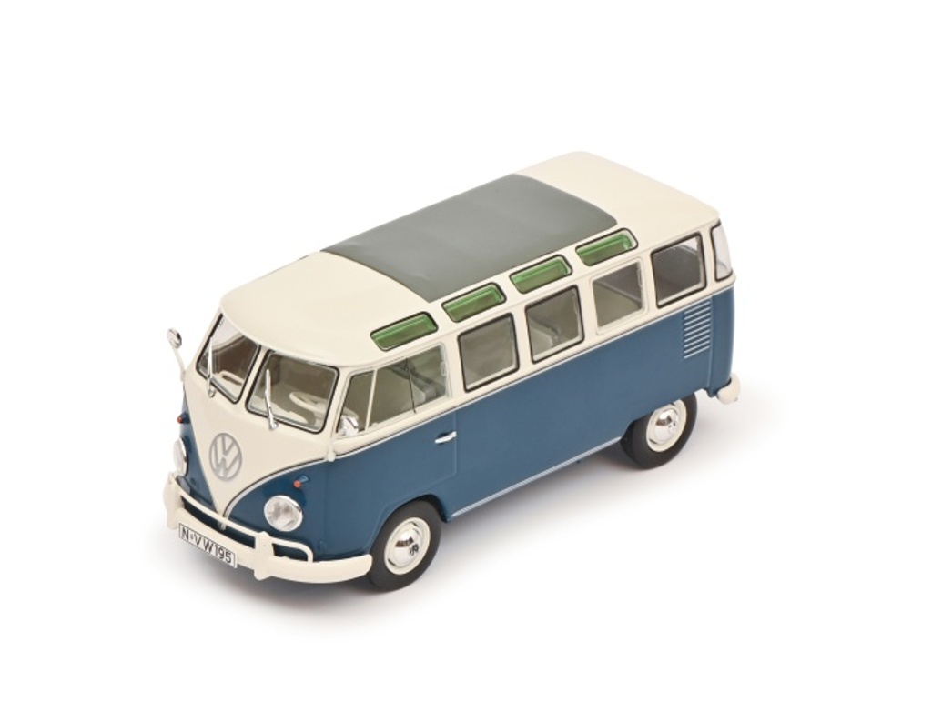 VW T1 Samba Bus blau-weiß Modell von Schuco 1:32