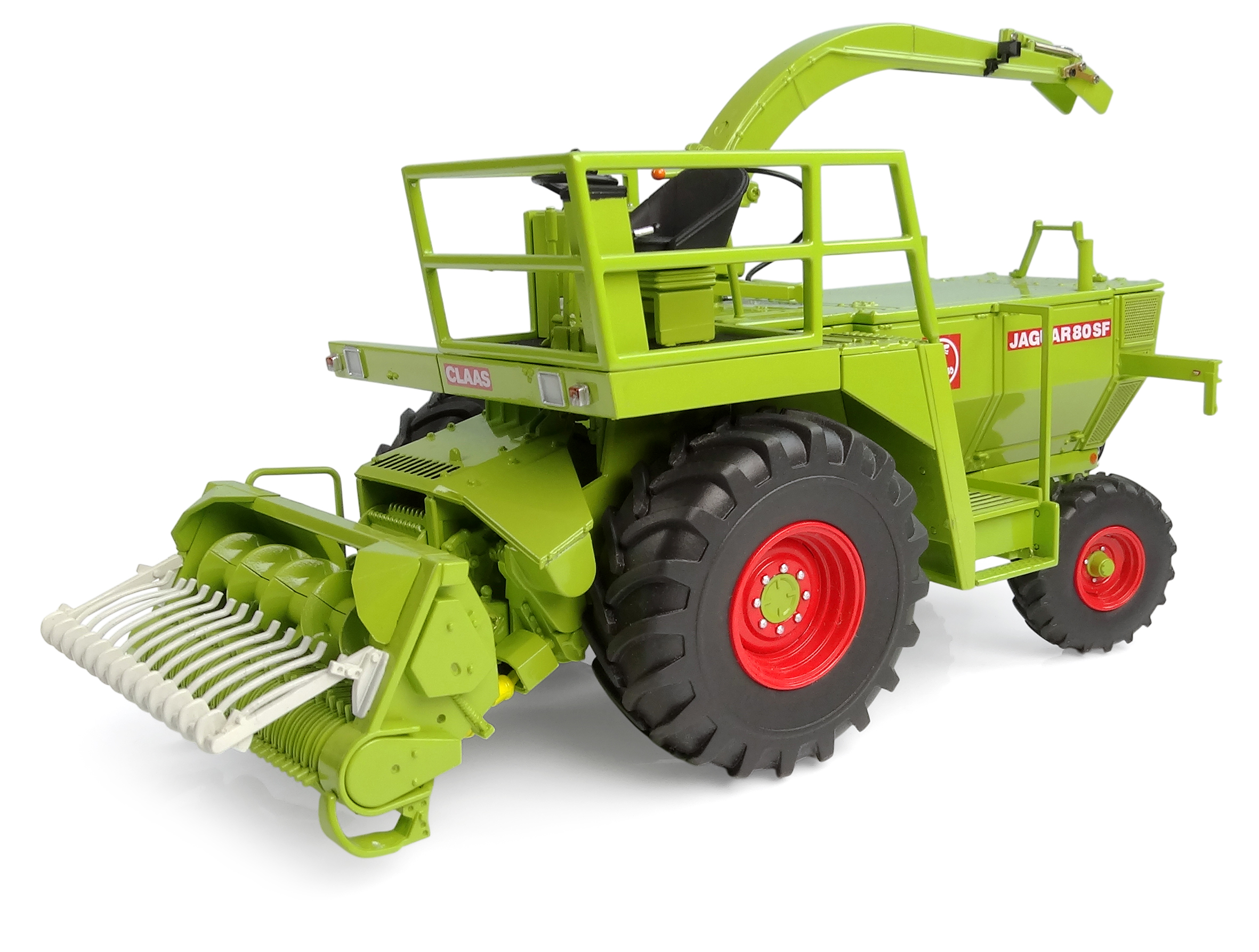 Claas Jaguar 80 SF mit Pick up Modell von Universal Hobbies 1:32