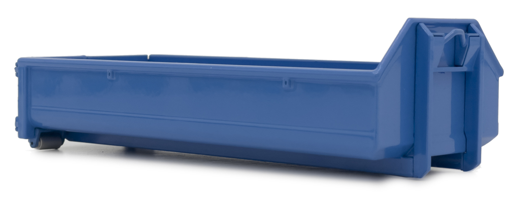 Container für Hakenlift Lkw blau Modell von MarGe Models 1:32