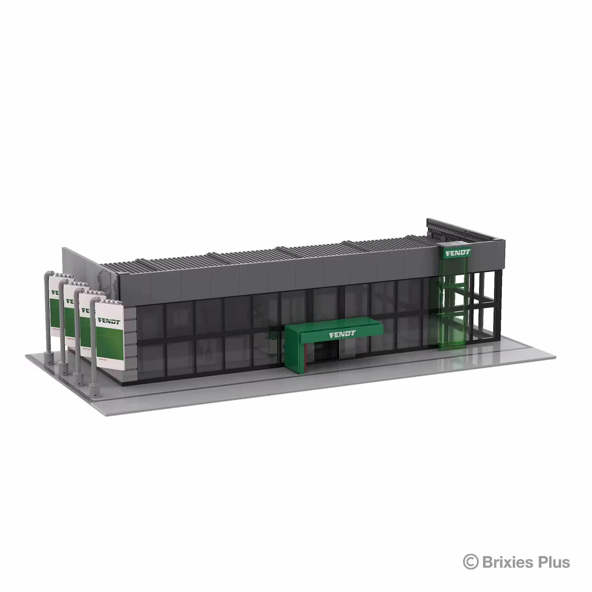 MA76571-1 Artikelname: BRIXIES Plus Fendthalle Diorama Originalhersteller: Fendt von Brixies Plus im Maßstab: 1:32 Hersteller-Nr: 222.810