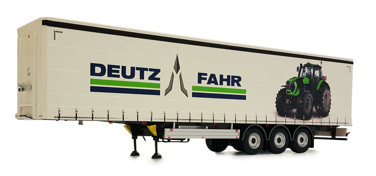 Pacton Schiebeplanenauflieger Deutz-Fahr Design Modell von MarGe Models 1:32