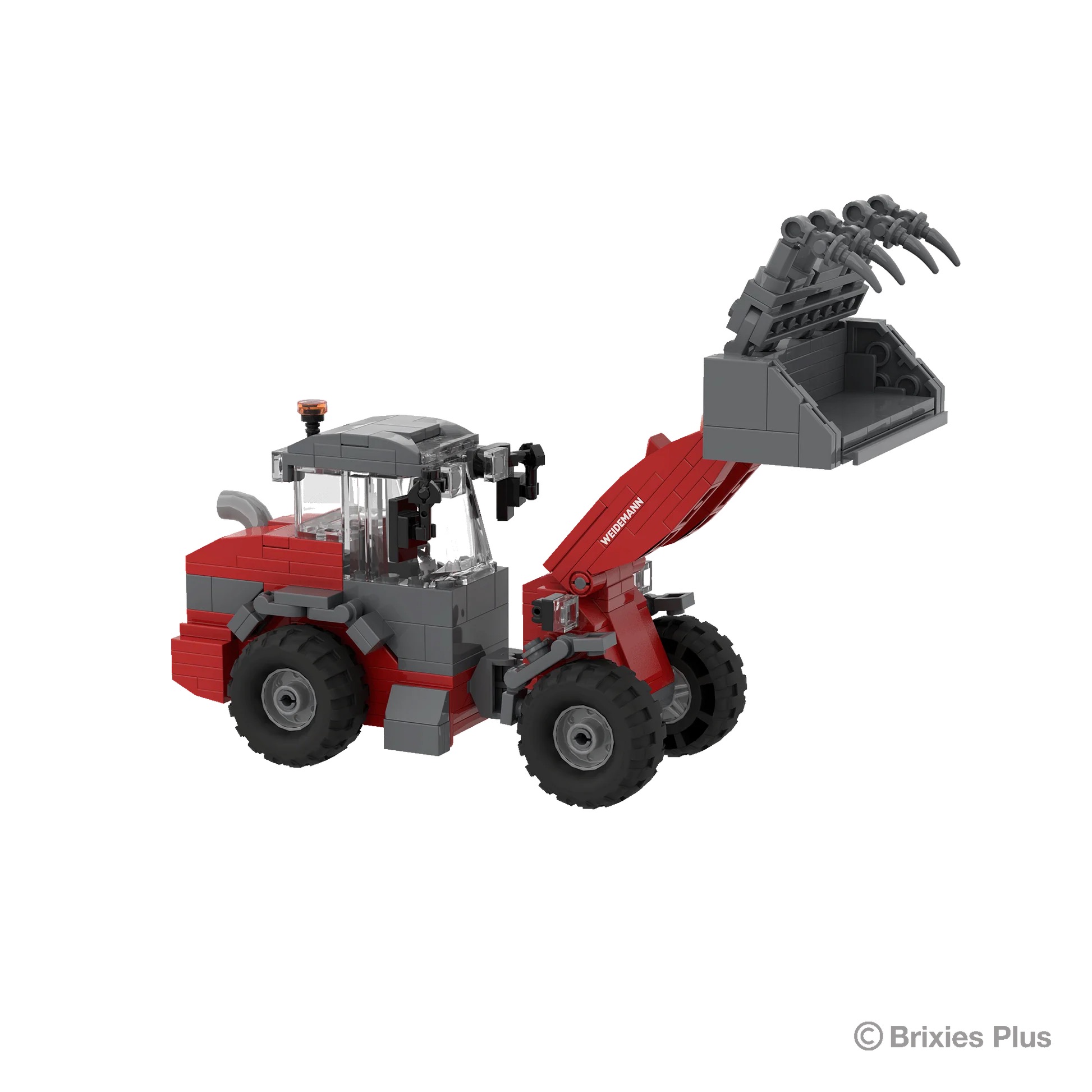 BRIXIES Plus Weidemann 3060 mit Zubehör Modell von Brixies Plus 1:32