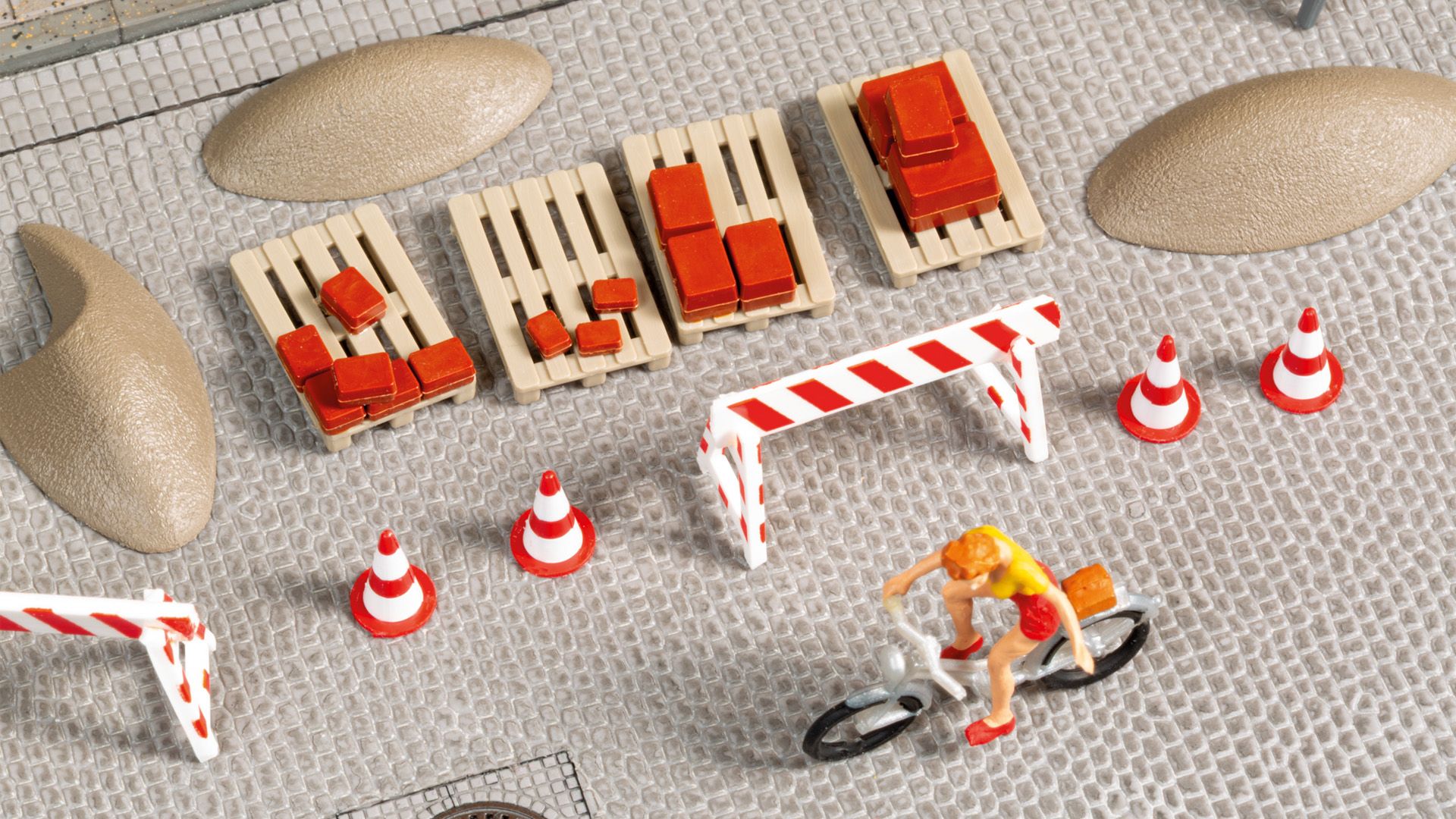 Baustellen-Set Modell von Auhagen 1:87