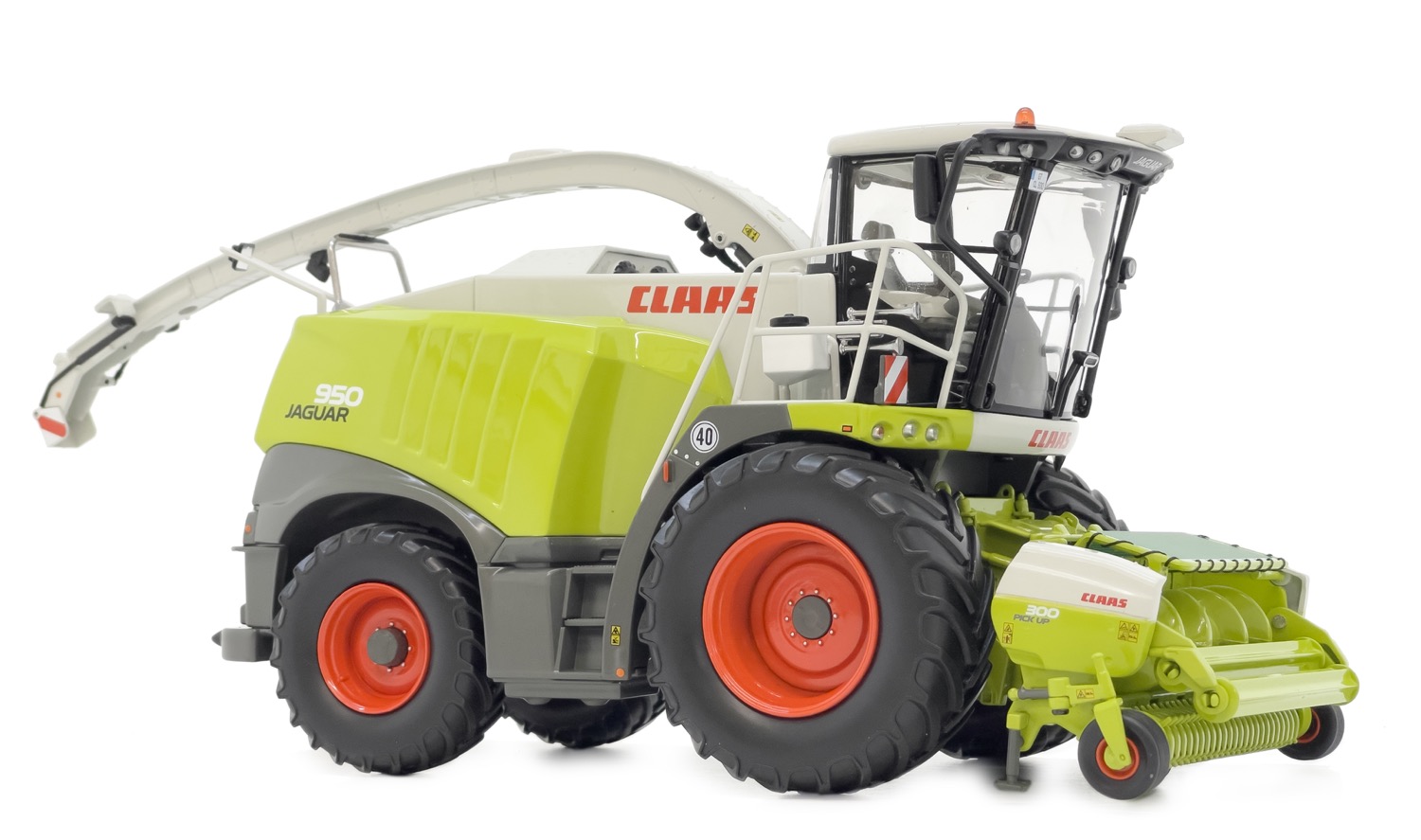 Claas Jaguar 950 Dynamic Power Facelift mit PickUp 300 Modell von MarGe Models 