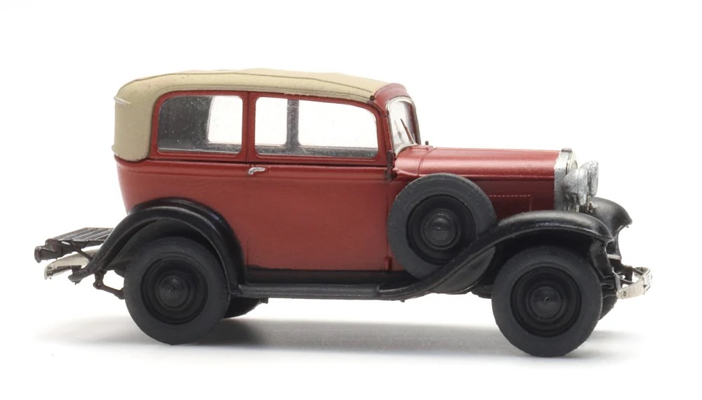 Opel 1.2L Dach geschlossen rot Modell von Artitec 1:87