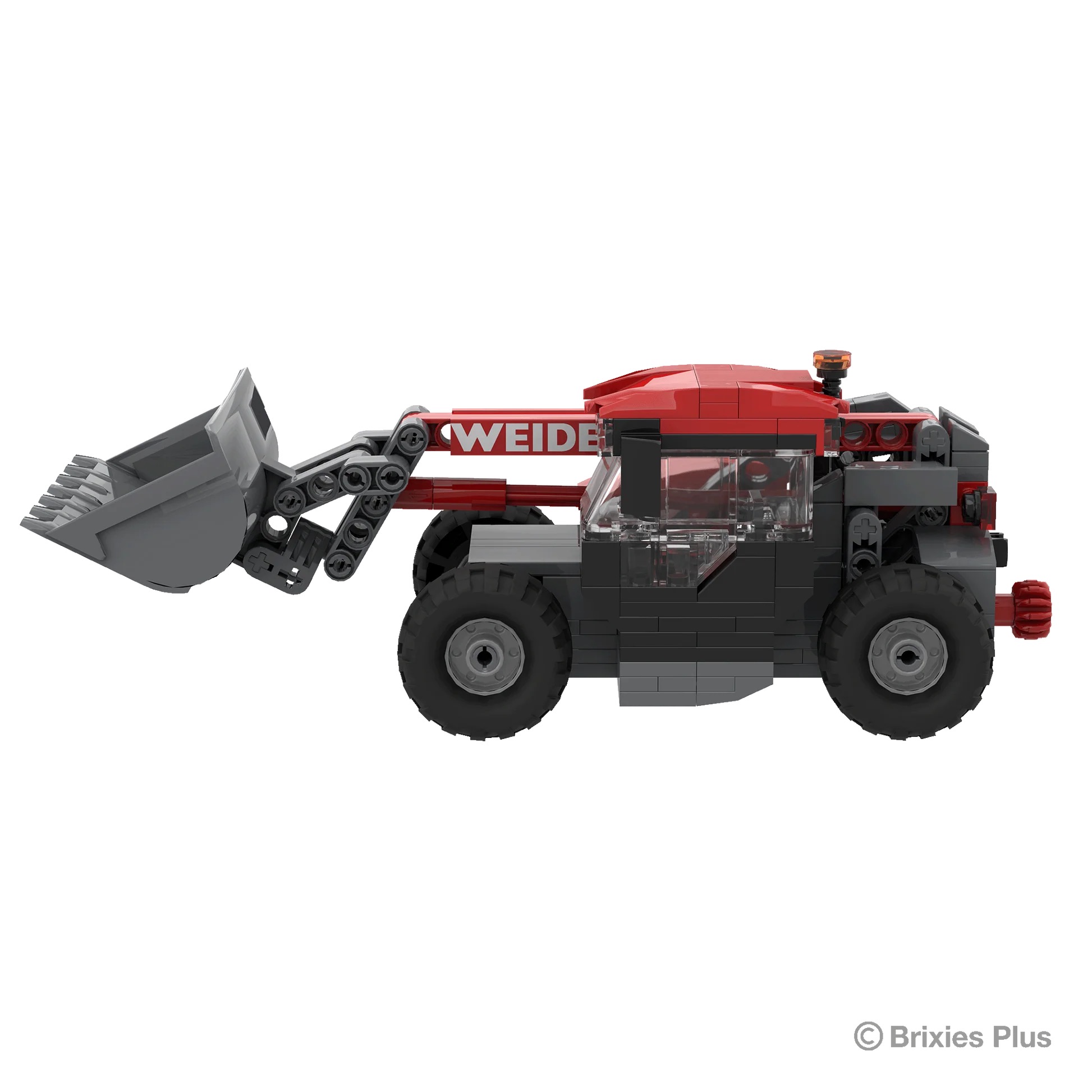 BRIXIES Plus Weidemann T6025 mit Zubehör Modell von Brixies Plus 1:32