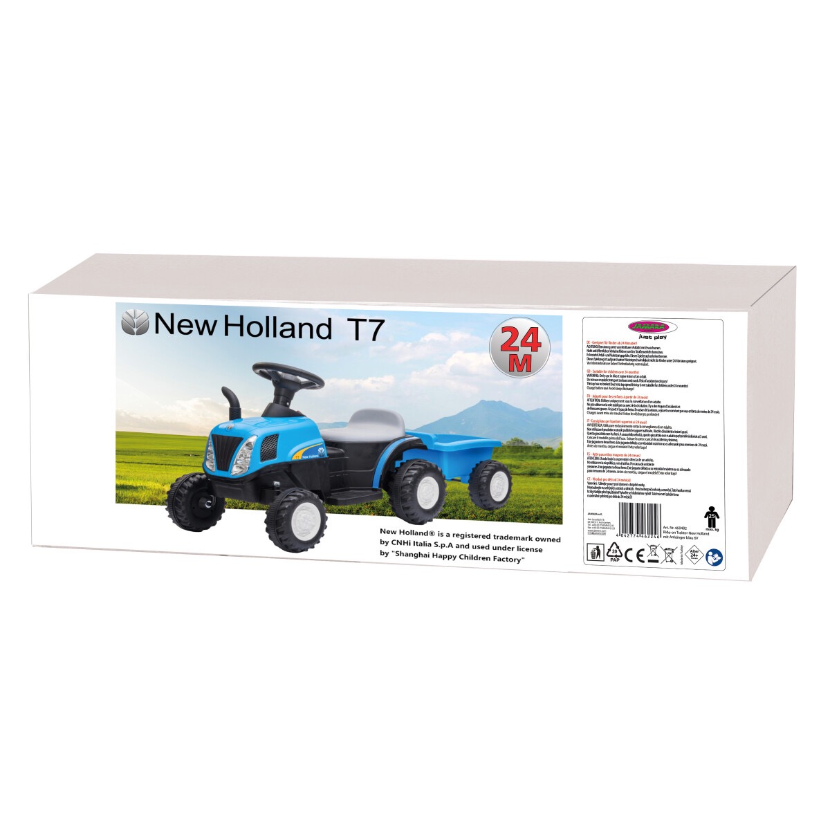 New Holland 6V Ride-on mit Anhänger