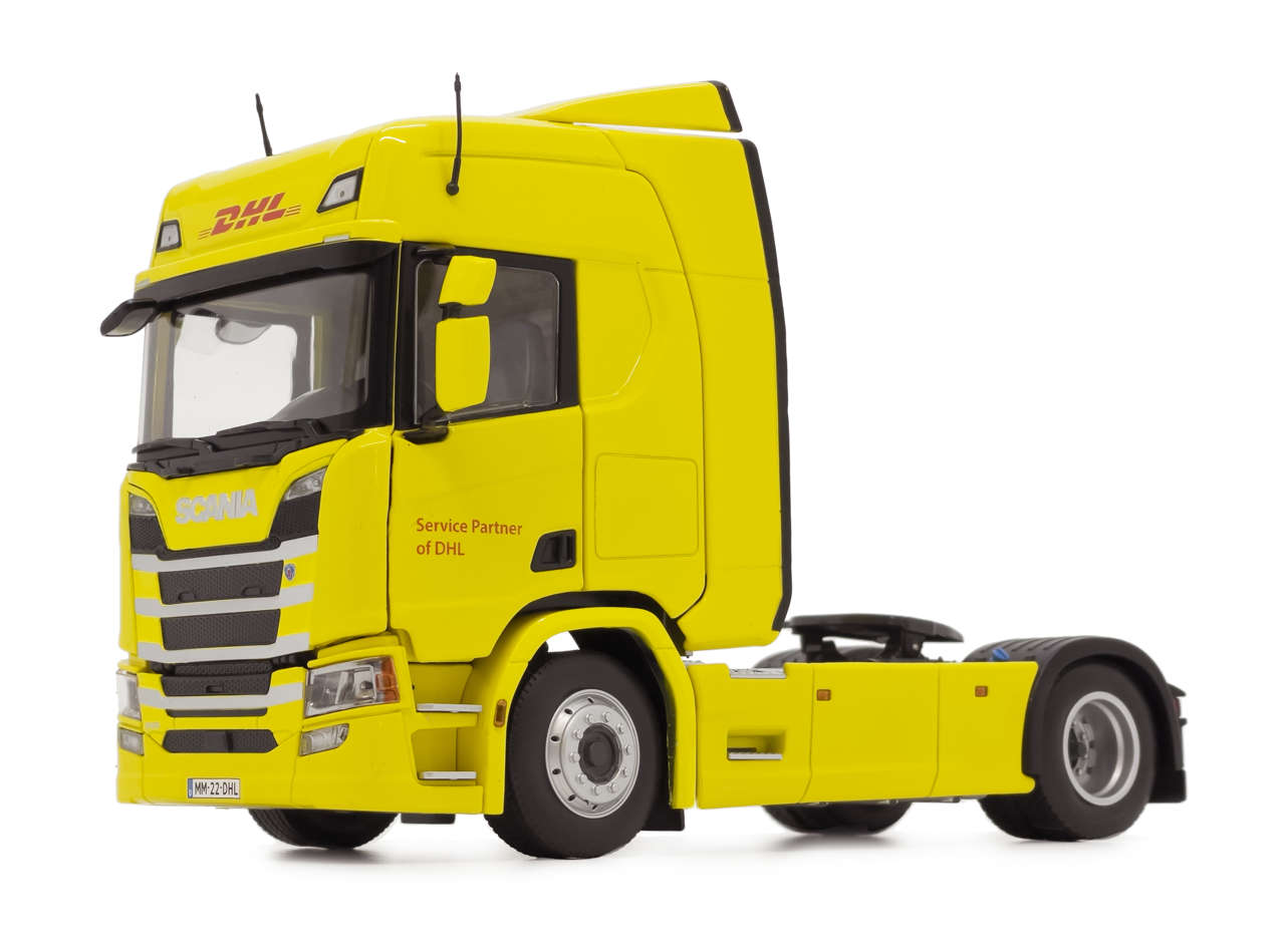 Scania 4x2 DHL Design  Modell von MarGe Models 1:32