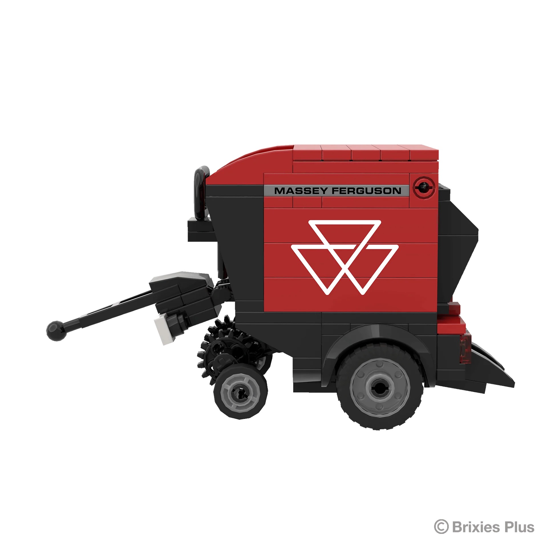 Massey Ferguson RB F Rundballenpresse BRIXIES Plus Klemmbausteine Modell von Brixies Plus 1:32