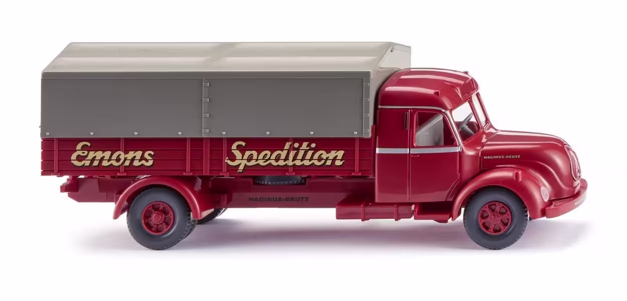 MA76453-1 Artikelname: Pritschen-Lkw (Magirus S 7500) "Spedition Emons" Originalhersteller: Magirus von Wiking im Maßstab: 1:87 Hersteller-Nr: 085509