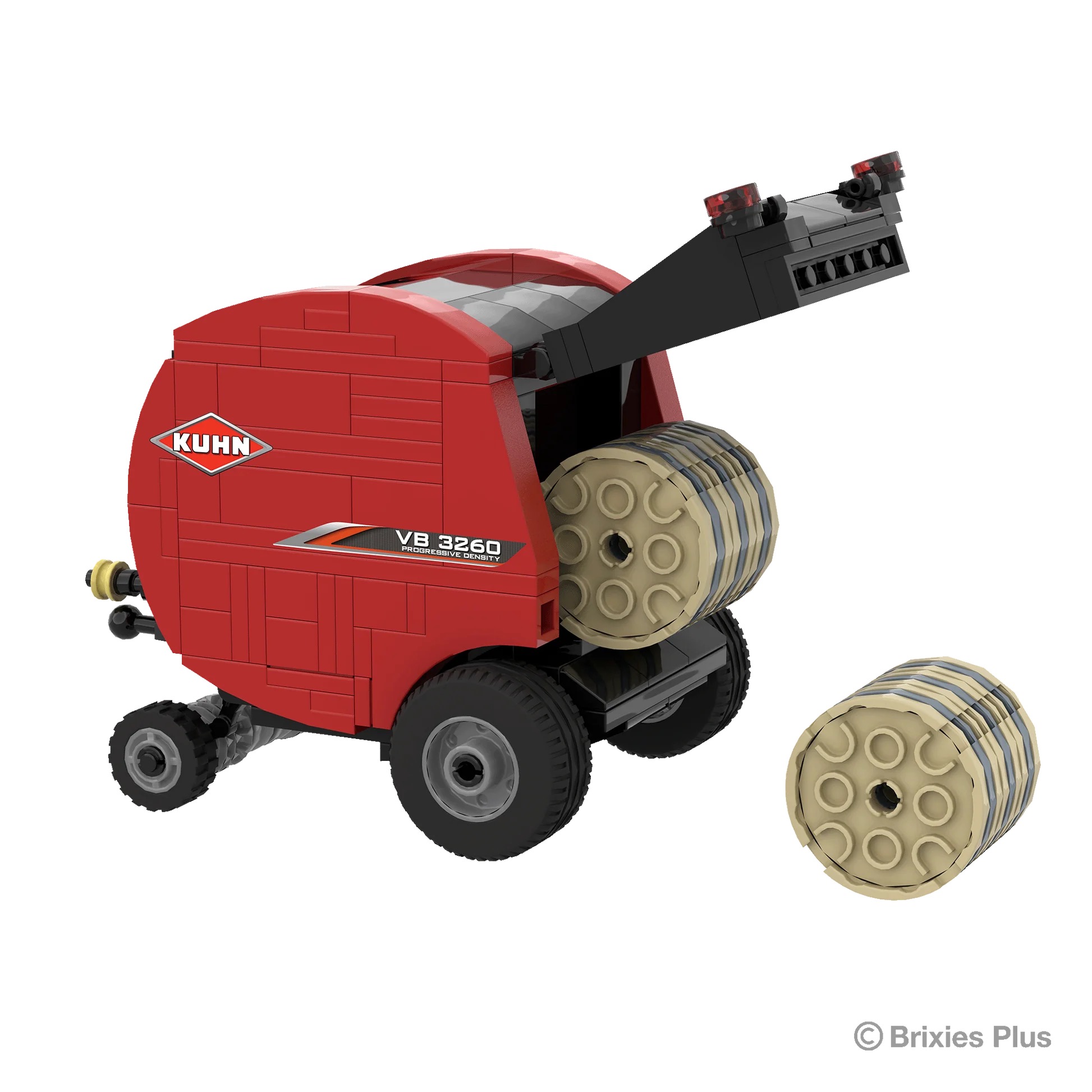 BRIXIES Plus Kuhn Round Baller VB 3260 Modell von Brixies Plus 1:32