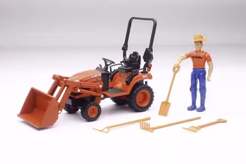 Kubota BX2670 Kompakttraktor mit Frontlader und Zubehör Modell von NewRay 1:18 eilbote-onlineshop - Agrarfox
