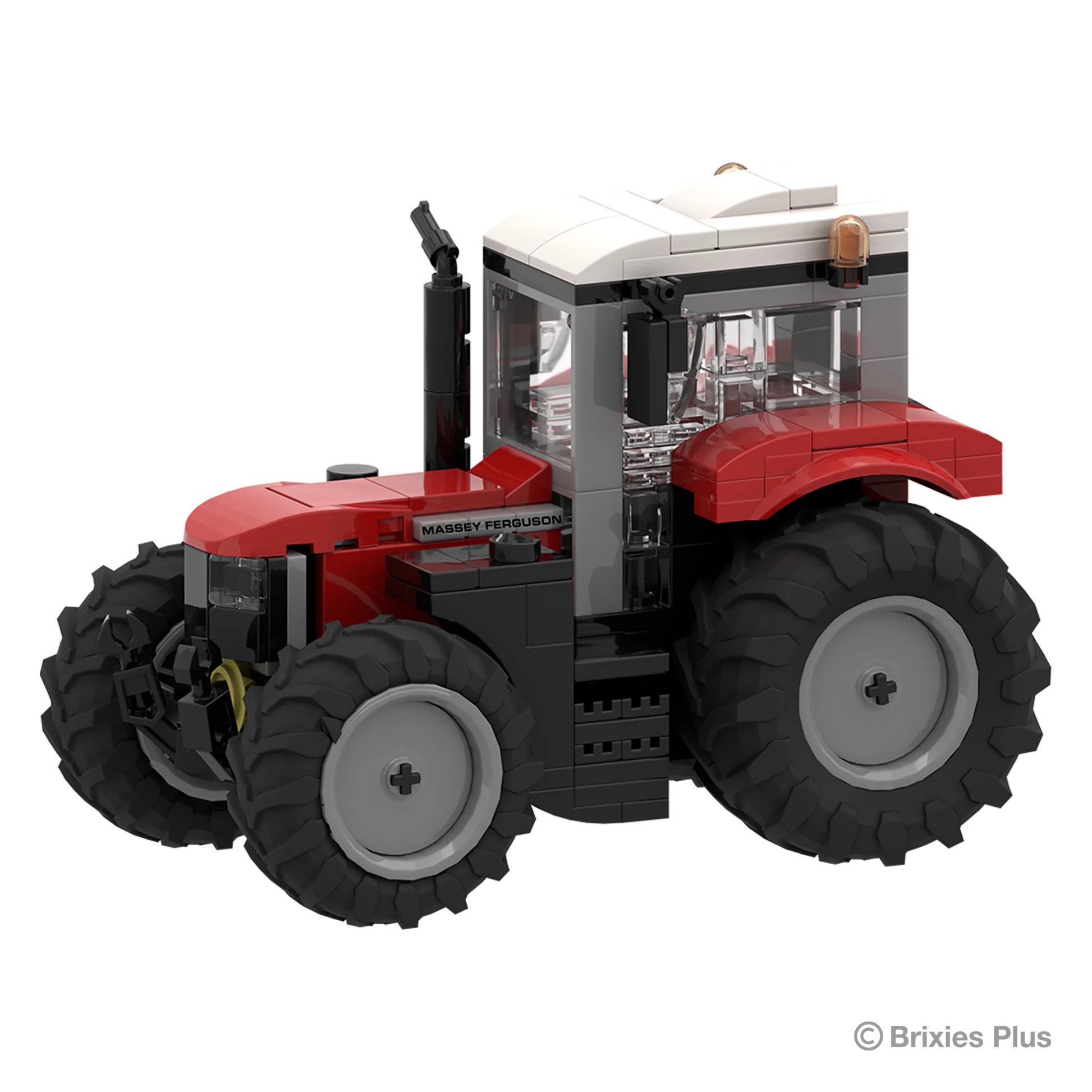 Massey Ferguson 6S BRIXIES Plus Klemmbausteine Modell von Brixies Plus 1:32