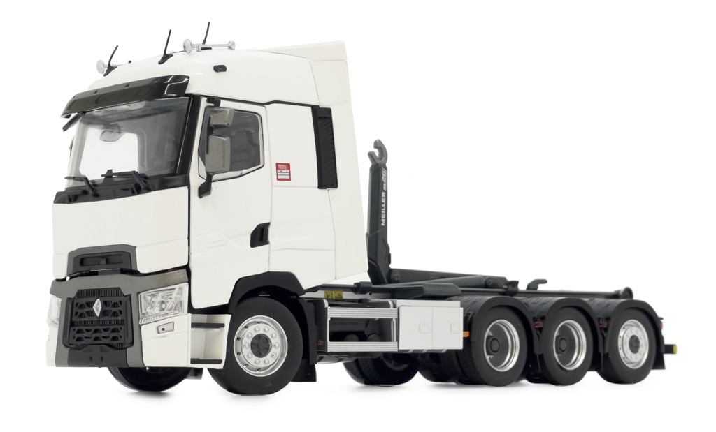 Renault Lkw mit Hakenlift weiß Modell von MarGe Models 1:32
