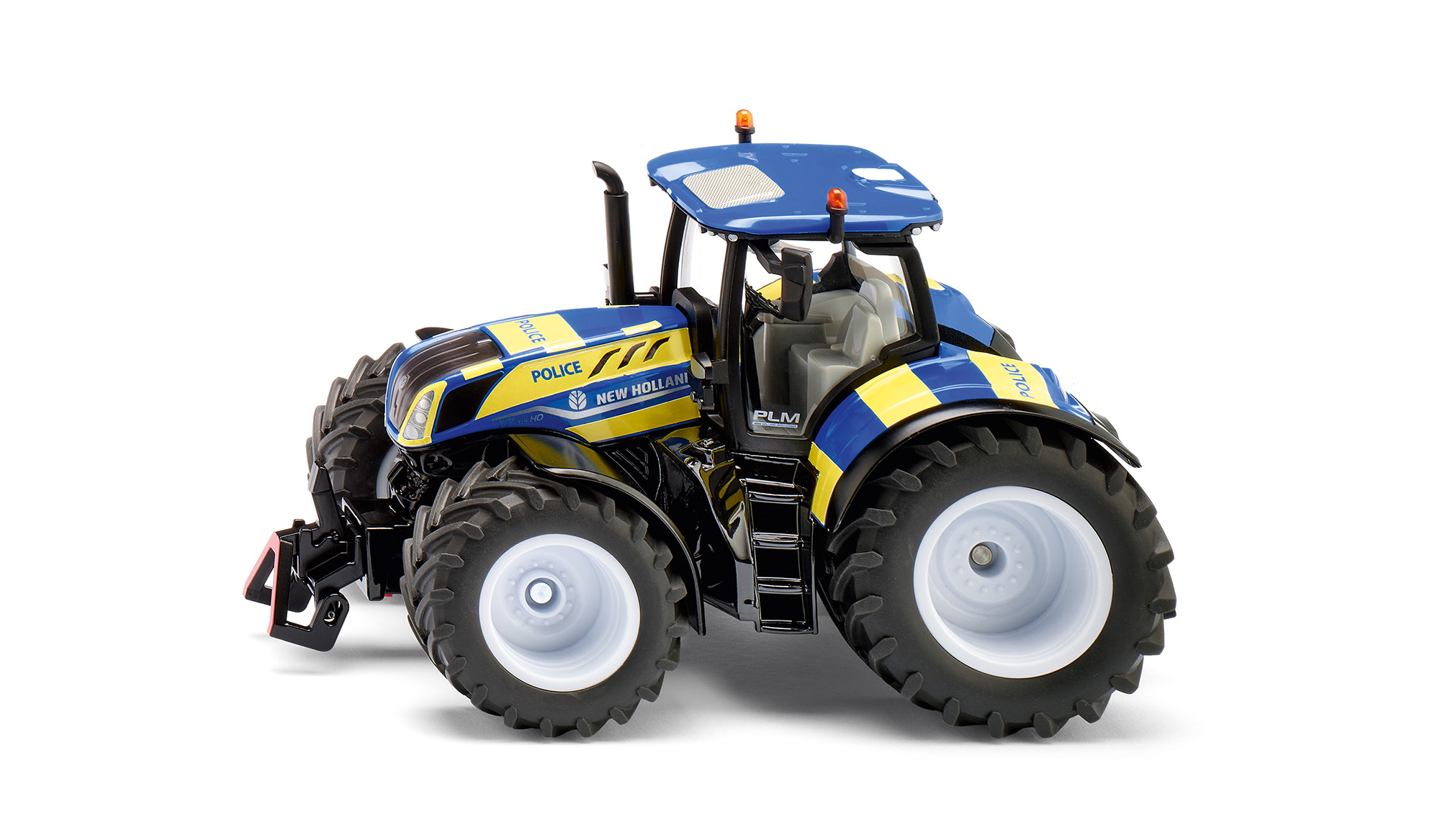 KA76792-1 Artikelname: New Holland Polizei Traktor Originalhersteller: New Holland von Siku im Maßstab: 1:32 Hersteller-Nr: 3297