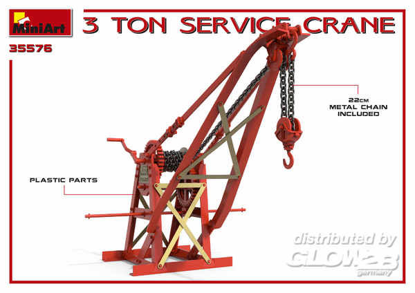 Service Kran als Bausatz Modell von MiniArt 1:35