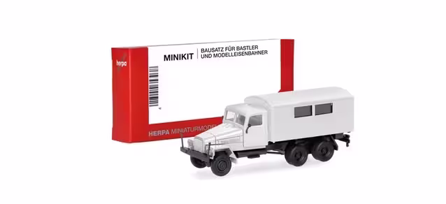 MiniKit IFA G5 Koffer-LKW 3achs - weiß Modell von Herpa 1:87 eilbote-onlineshop - Agrarfox