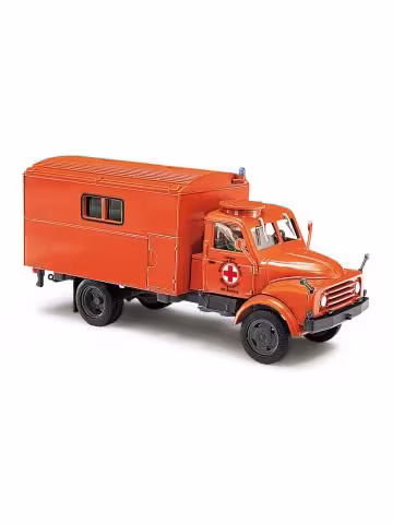 Hanomag AL 28 MKW DRK Bj. 1958 orange      Modell von Busch 1:87 eilbote-onlineshop - Agrarfox