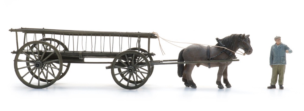 Leiterwagen + Figur Modell von Artitec 1:87