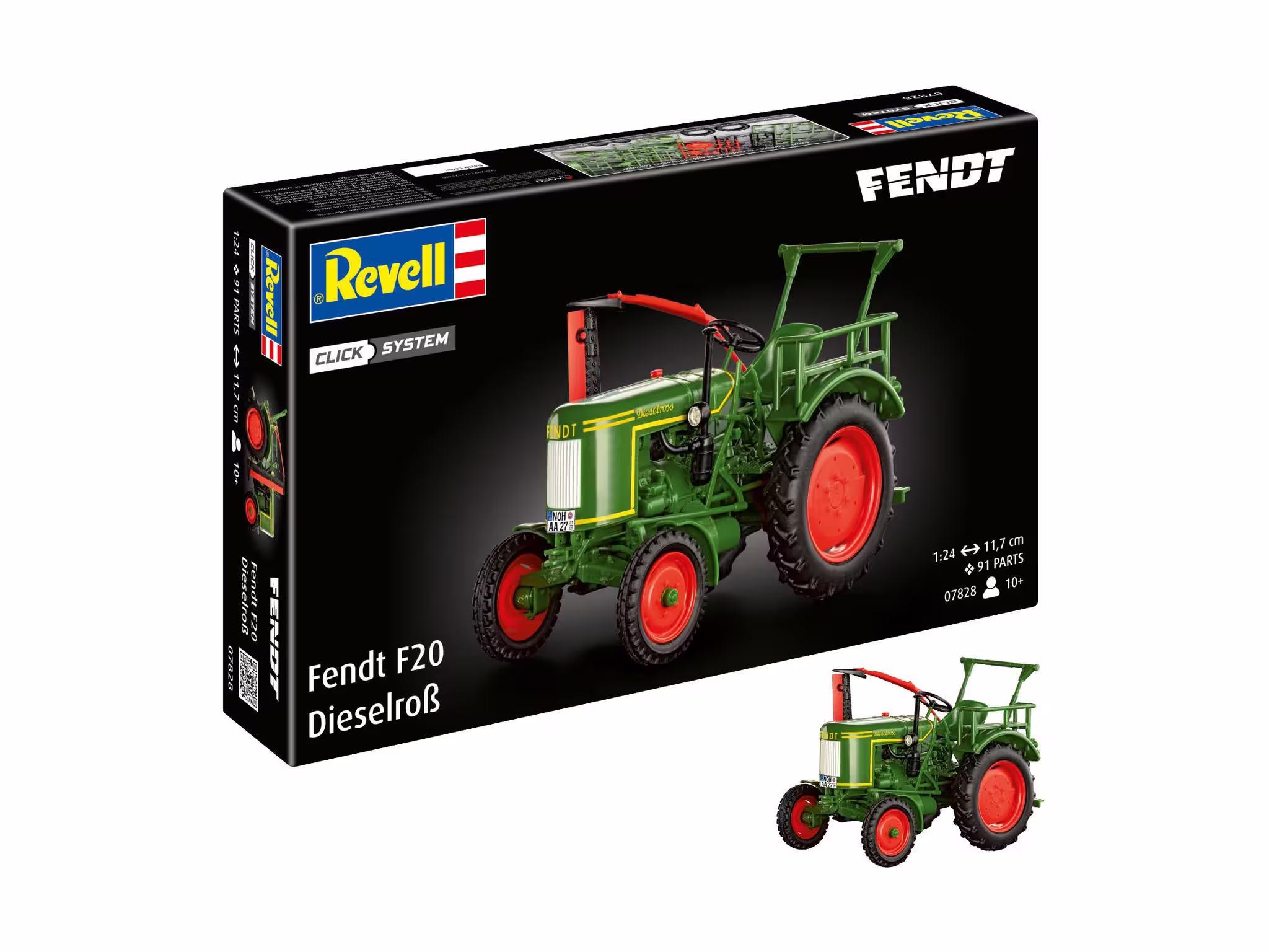 Fendt F20 Dieselroß Traktor Click System Revell Bausatz zum Zusammenstecken Modell von Revell 1:24 eilbote-onlineshop - Agrarfox