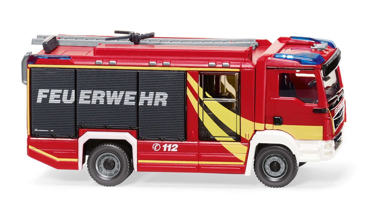 MAN TGM AT LF Euro 6 Rosenbauer Feuerwehr Modell von WIKING 1:87