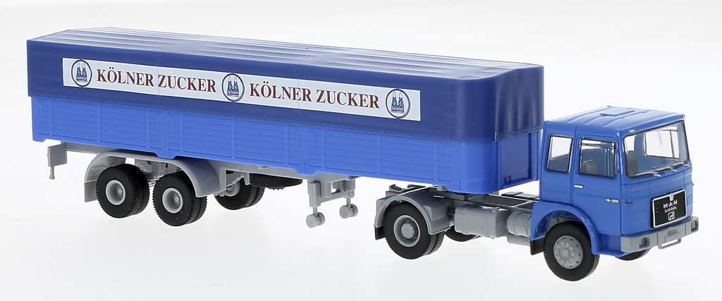 MAN F7 Pritsche/Plane-Sattelzug Modell von Brekina 1:87